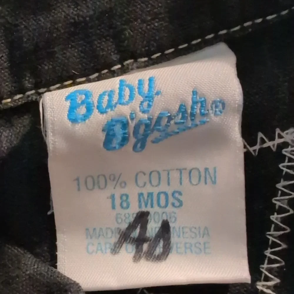 Oshkosh B'Gosh‎ Rare Vintage Infant Black Denim Car Jacket